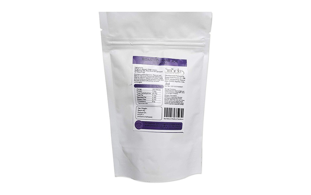 Smackys Roasted Jowar Jor (Sorghum)    Pack  127 grams